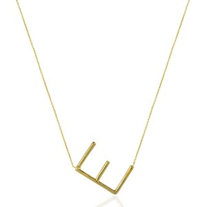 Lg Initial Necklace E