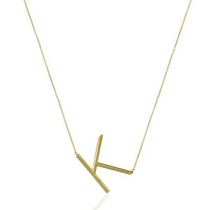 Lg Initial Necklace K