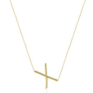 Lg Initial Necklace X