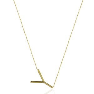 Lg Initial Necklace Y