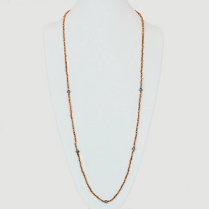 Pave Bead Necklace